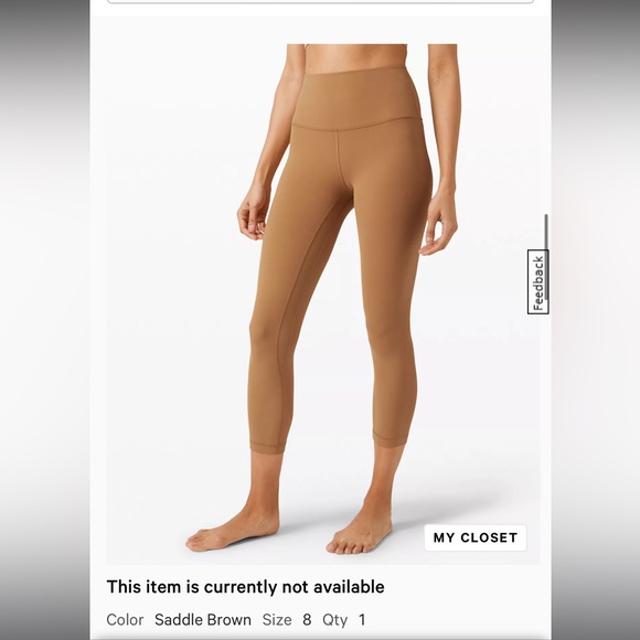 lululemon athletica Pants - Lululemon Align high rise crop 21”